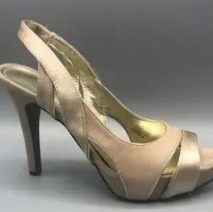 Nine West Elegant Tan High Heel Sandals